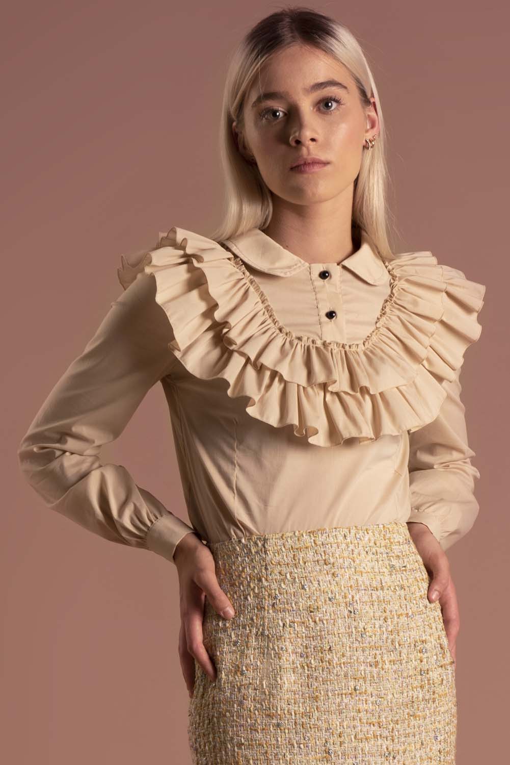 Blouse Laura Nude / Lilith by Katarina Baban / Autumn19 Collection