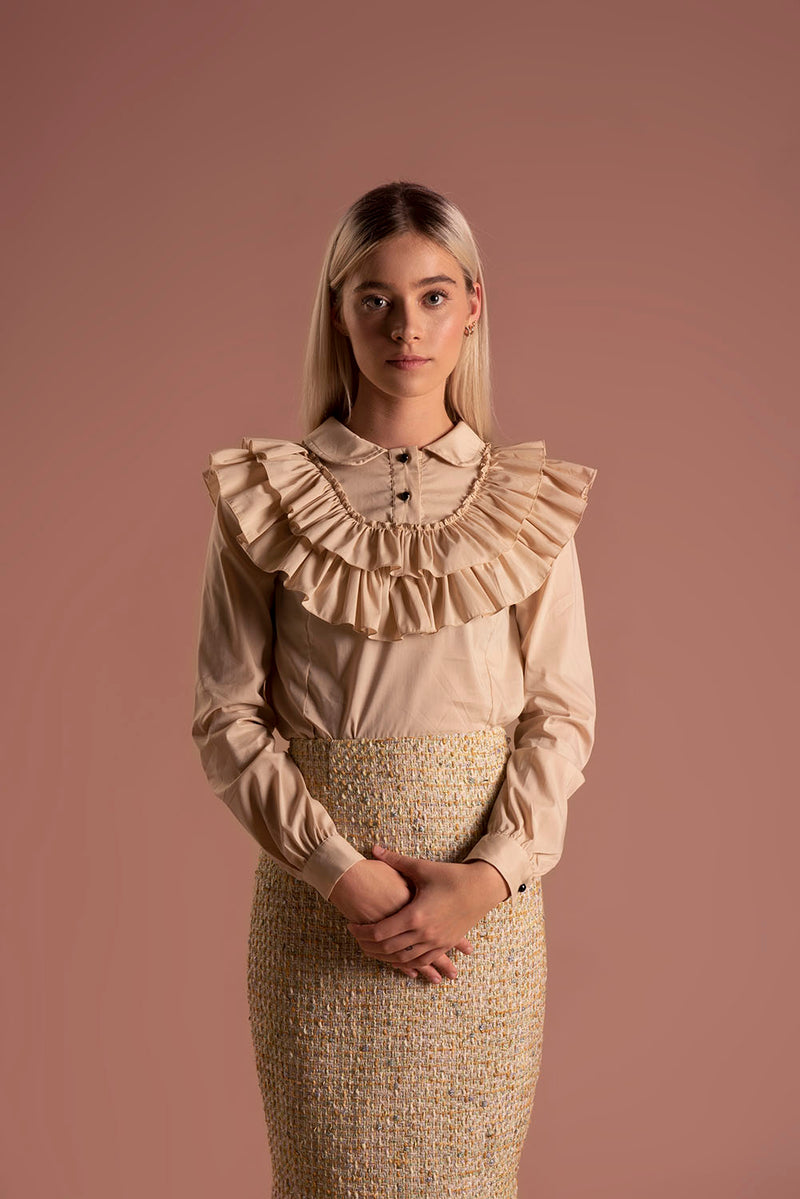 Blouse Laura Nude / Lilith by Katarina Baban / Autumn19 Collection