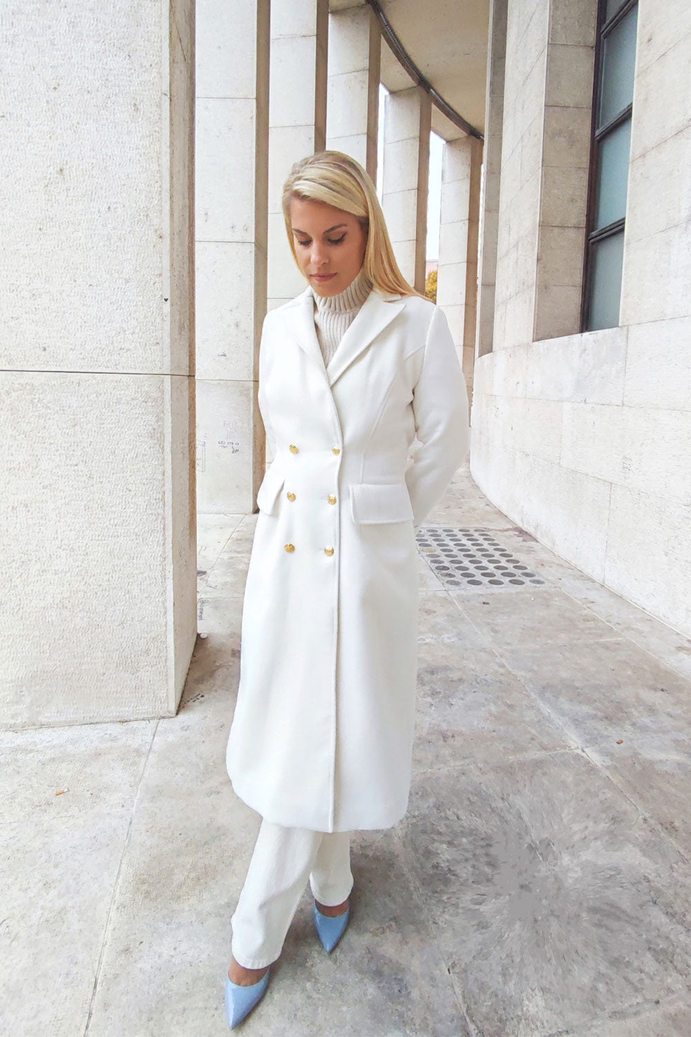 Coat Gemma White