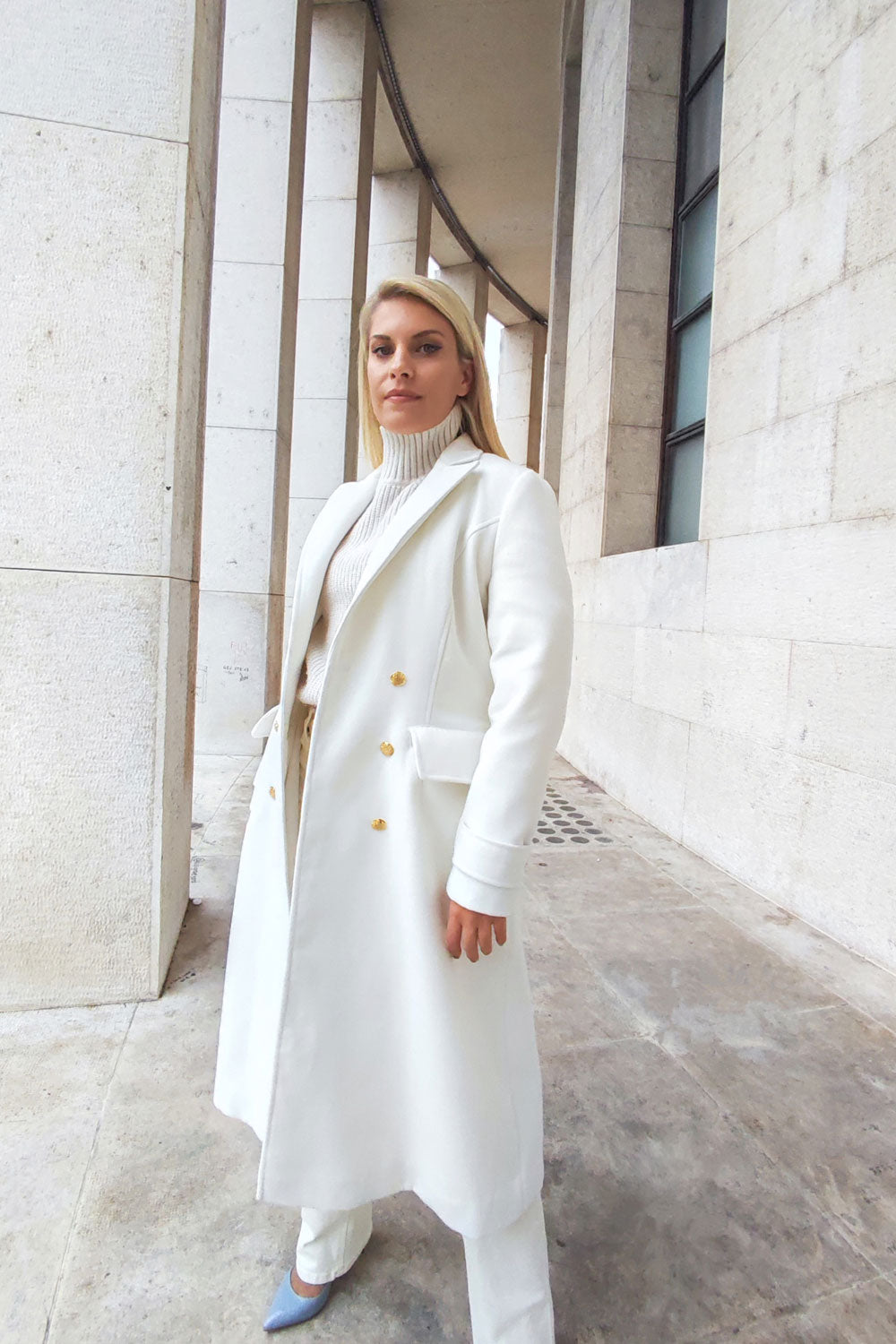 Coat Gemma White